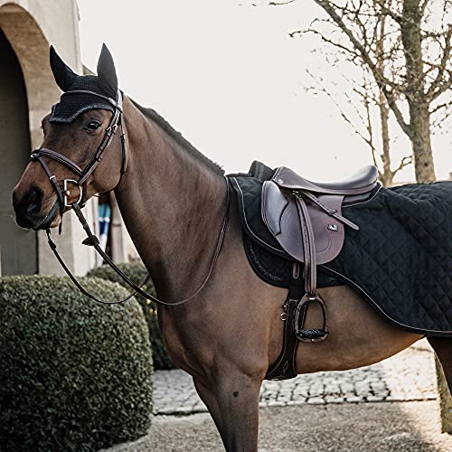 Kentucky Horsewear Riding Rug Ausreitdecke mit künstlichem Kaninchenfell 160g, Größe:M, Farbe:schwarz