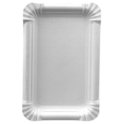 PAPSTAR Papp-Teller , pure, , eckig, 240 x 330 mm, weiß, 125er
