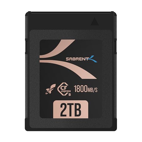 SABRENT Rocket CFX PRO 2TB CFexpress Typ B Speicherkarte R1800MB/s W1700MB/s (CF-XXIT-2TB)