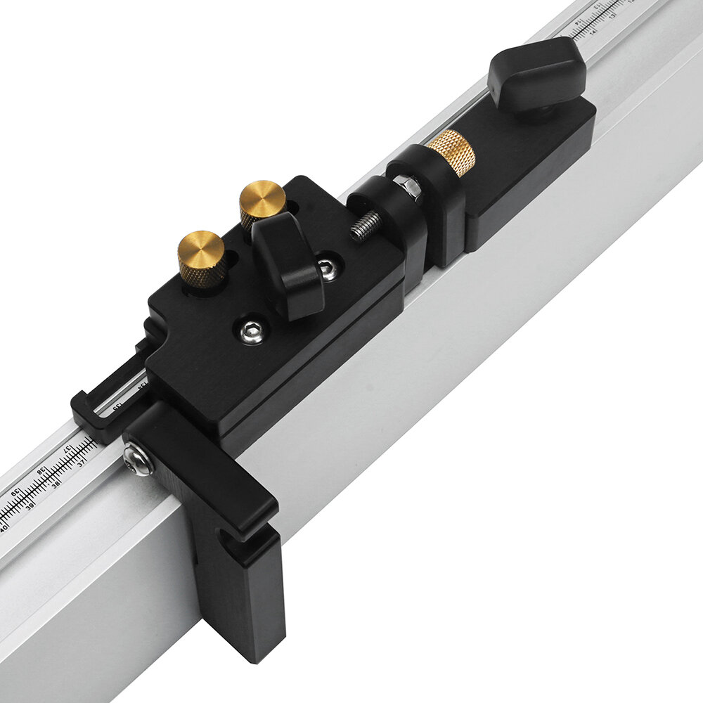 Drillpro Flip-Stop für Holzbearbeitungswerkzeuge mit mikrojustierbaren Einstellungen T-Track-Stopp für Gehrungsanschlag