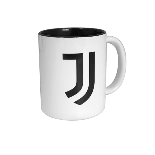 Seven Juventus Tasse aus Keramik mit Logo, Weiß, 325 ml, spülmaschinengeeignet