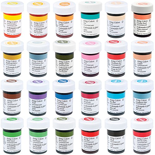 Wilton Master Icing Colour Set (Includes ALL 25 Wilton Icing Colours in Large 30ml Bottles) Your Possibilites in Cake decorating are unlimited with this kit