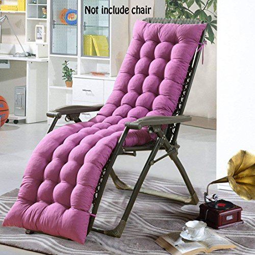 Auflage für Sonnenliege, Liegestuhl oder Stuhl, dicker Bezug für den Außengebrauch, violett, 160*48*8CM