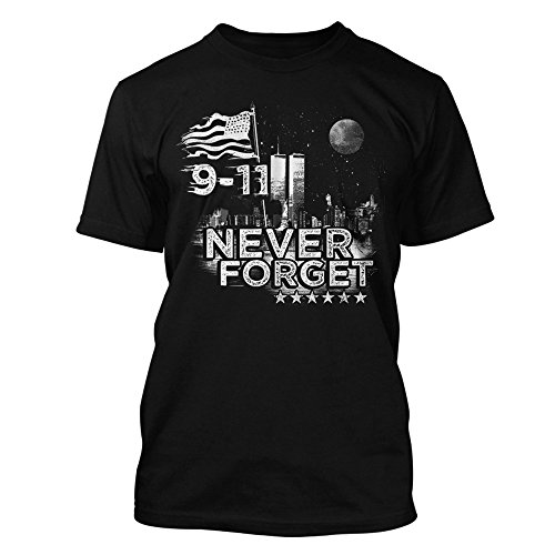 9/11 - Never Forget - T-Shirt in schwarz (M)