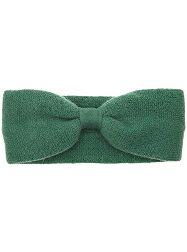 Zwillingsherz Stirnband aus 100% Kaschmir - Hochwertiges Kopfband im Uni Design für Damen Frauen Mädchen - Wolle - Ohrenschutz - Haarband – warm und weich perfekt für Frühjahr Herbst Winter - grün