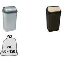 keeeper Abfallbehälter rasmus, 50 Liter, silber mit Rolldeckel, Material: PP, - 1 Stück (1045516000000)