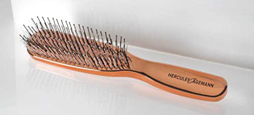 HERCULES SÄGEMANN - 8213 Zauberbürste | Haarbürste ohne Ziepen | Haar-Entwirrbürste für Damen und Herren | Farbe: Kupfer Rosé