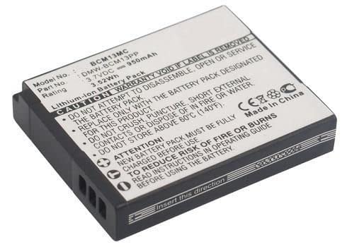 MicroBattery Camera Battery for Panasonic 3.5Wh Li-ion 3.7V 950mAh, MBXCAM-BA275 (3.5Wh Li-ion 3.7V 950mAh Black, Lumix DMC-FT5, Lumix DMC-FT5A, Lumix DMC-FT5D, Lumix DMC-FT5K, Lumix D)