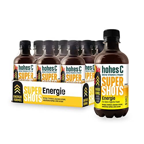 Hohes C Super Shots Energie, 12 x 330ml, Orange Cranberry Guarana Chili