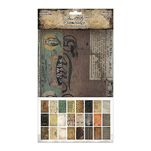 Idea-Ology - Tim Holtz - Halloween - 6 x 10 Hintergründe 2022 Release th94251