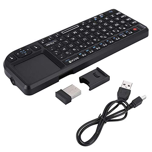 Vikye Ultra Tastatur, 2,4 GHz Wireless Tastatur, Touchpad/Wiederaufladbare USB Tastatur mit Hintergrundbeleuchtung für PS3/4, für Xbox 360