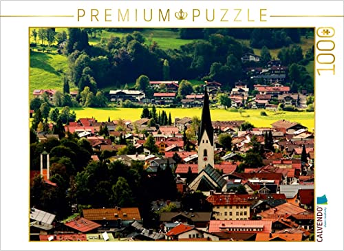 CALVENDO Puzzle Oberstdorf Kirchturm 1000 Teile Lege-Größe 64 x 48 cm Foto-Puzzle Bild von Stefan Mosert