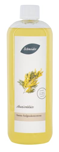 Saunabedarf Schneider - Aufgusskonzentrat Akazienblüte - leicht orientalischer, anregender Saunaaufguss - 1000ml Inhalt