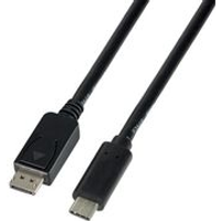 LogiLink USB-C - DisplayPort Anschlusskabel, 3.0 m, schwarz USB-C 3.1 Stecker - DisplayPort 1.2 Stecker, Auflösung: - 1 Stück (UA0336)