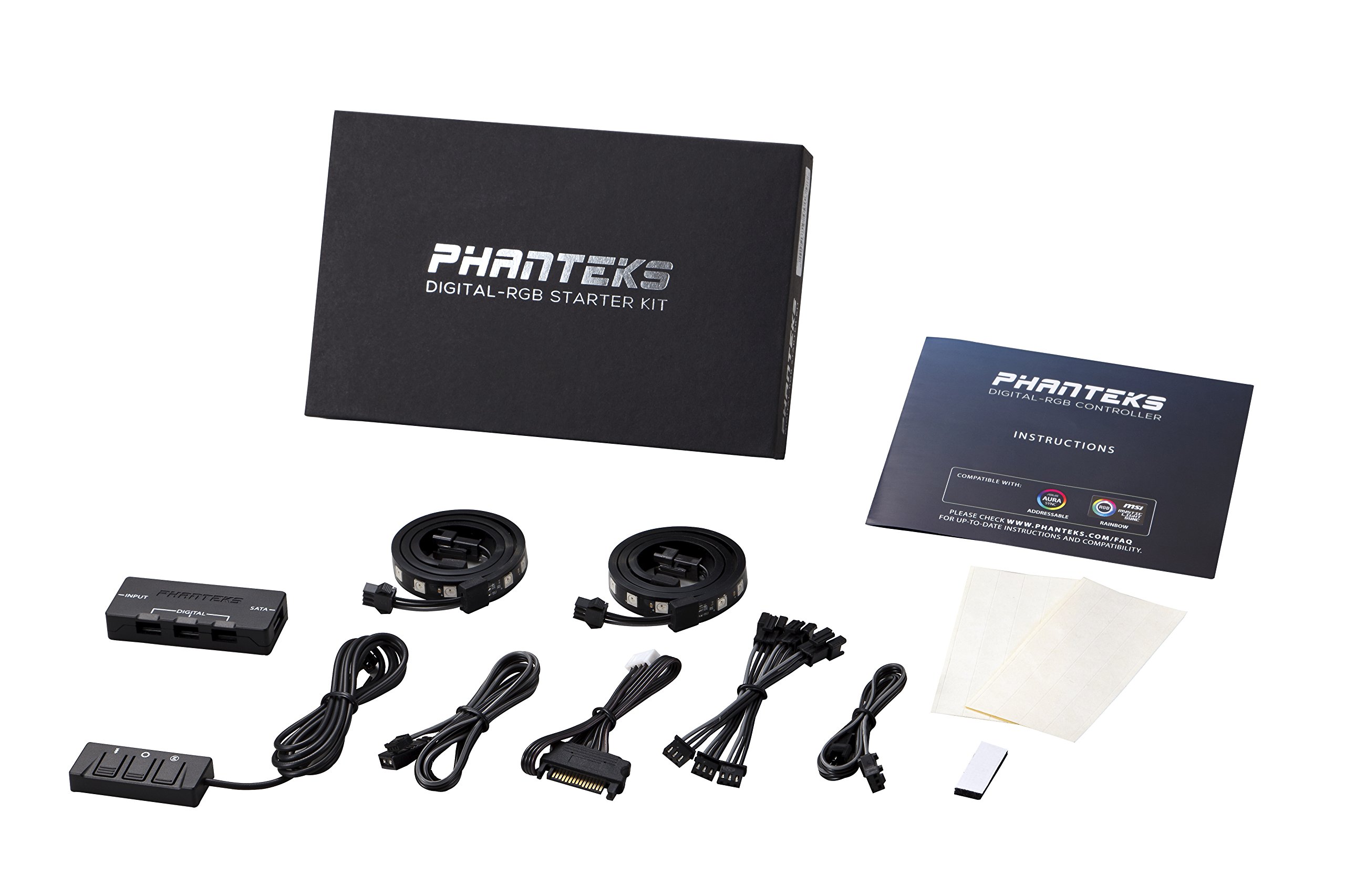 Phanteks Digital RGB Starter Kit PC-LED-Streifen 400mm RGB, PH-DRGB_SKT