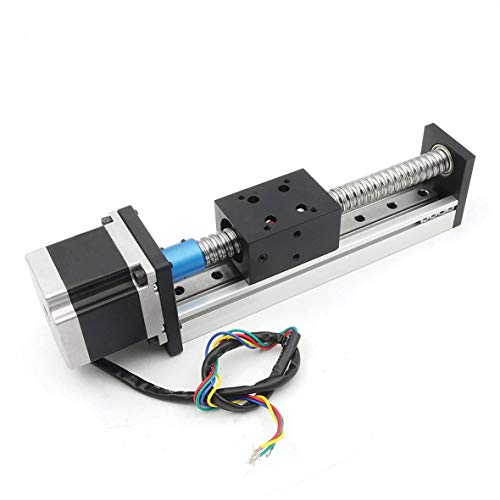 RATTMMOTOR 400mm Verfahrweg Länge Linear Schienenführung CNC Linearschlitten Tisch Lineartischantrieb CBX1605 Kugelumlaufspindel mit NEMA23 Schrittmotor