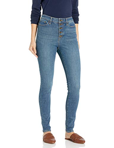 Goodthreads Exposed-Fly High-Rise Skinny pants, Authentic Blue, 27 Regular