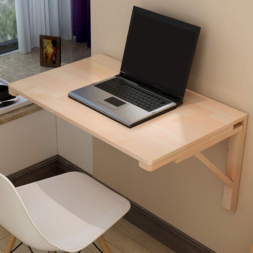 Wandklapptisch,Holz Wandtisch klappbar Küchetisch Beistelltisch Laptoptisch Esstisch Ecktisch Schreibtisch Mehrzwecktisch
