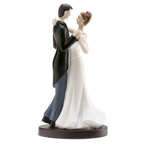 Dekora - Romantisches Brautpaar Figur für Hochzeitstorte 16 cm