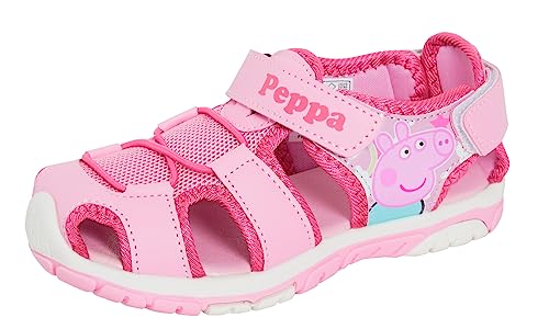 Mädchen-Peppa-Wutz-Sandalen für Kinder, rosa, geschlossene Sportsandalen, offene Wander-Sommerschuhe