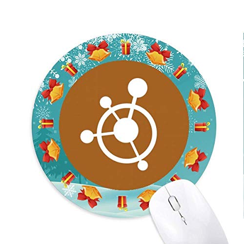 Circle Molecular Structural Traction Mousepad Round Rubber Mouse Pad Weihnachtsgeschenk