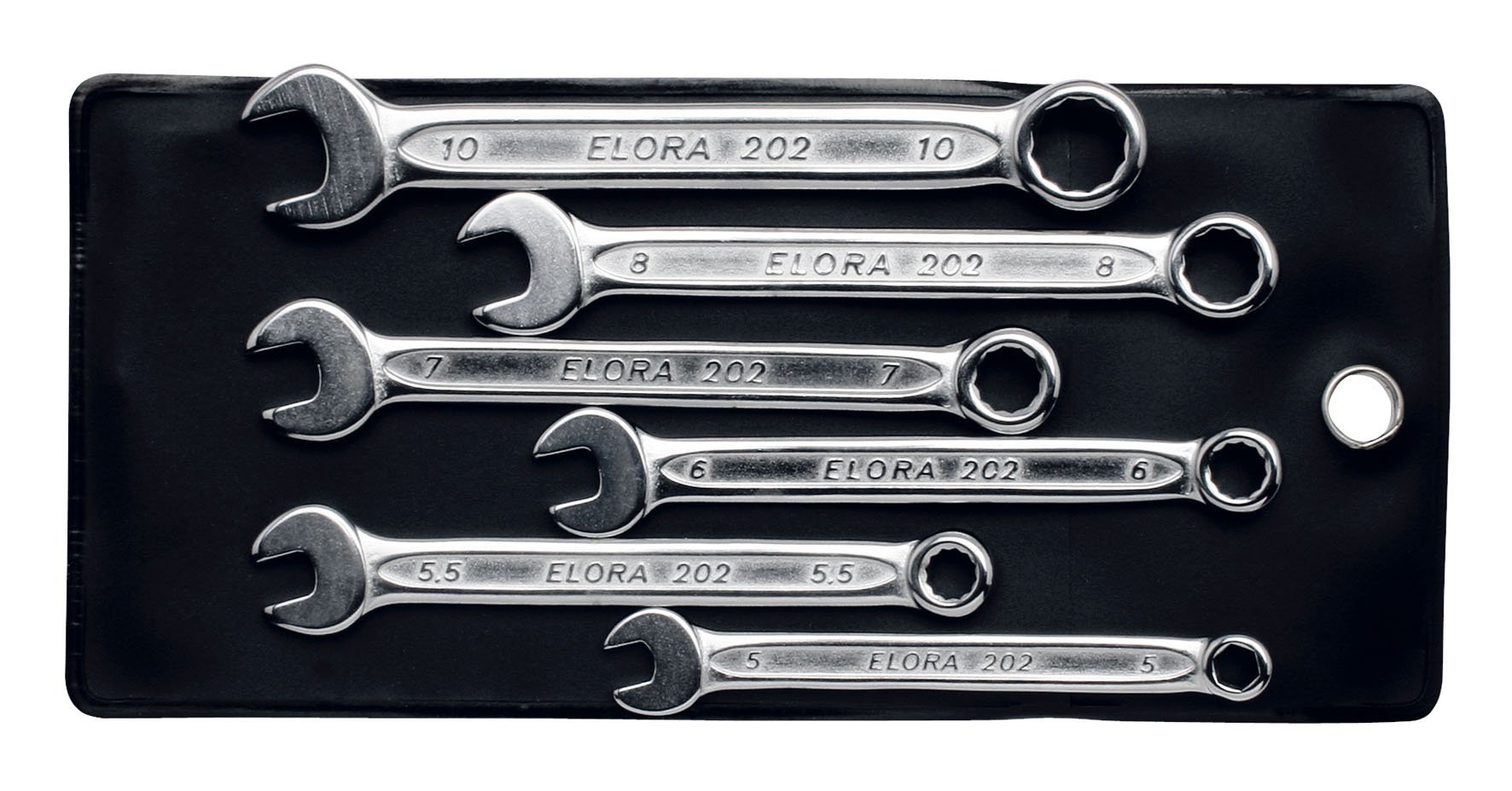 Elora 202S 6M Ringmaulschlüssel-Satz, extra kurz, 6-teilig 5-10 mm, 202500601000