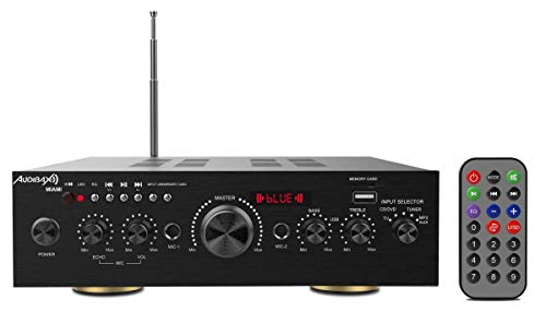 Audibax Miami Karaoke-Verstärker, Bluetooth, 100 W + 100 W, Fernbedienung