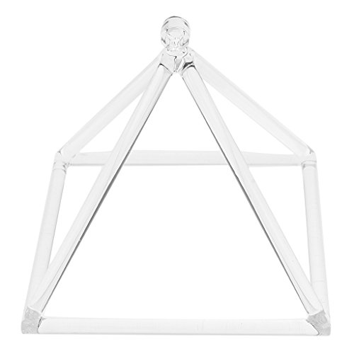 SDENSHI Quartz Crystal Singing Pyramid Perfekt A Note Third Eye Ausgezeichneter Klang 7"
