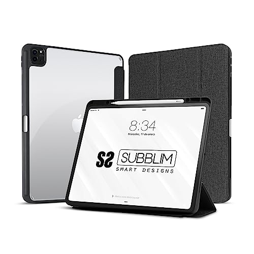 SUBBLIM Clear Shock Case Schutzhülle für Tablet iPad Pro 12,9 Zoll 2022/2021/2020