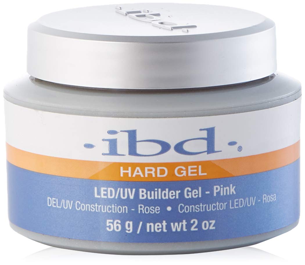 IBD Hard Gel LED/UV Builder Gel, Pink, 1er pack (1 x 56 g)