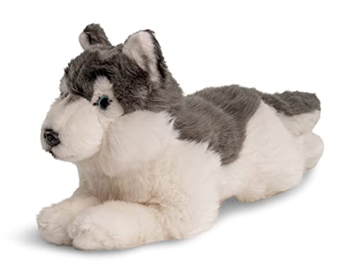 Uni-Toys - Husky grau, liegend - 38 cm (Länge) - Plüsch-Hund - Plüschtier, Kuscheltier