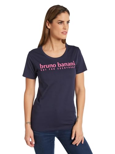 bruno banani Rundhals T-Shirt mit Logo Avery Navy 36