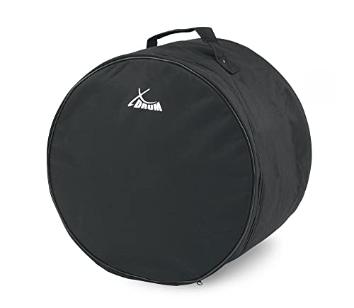 XDrum Classic Drumbag, Schlagzeugtasche für Tom Größe 13"x11" (Durchmesser: 13", Tiefe: 11", wasserabweisend, Innenpolsterung, stabiler Tragegriff) Schwarz