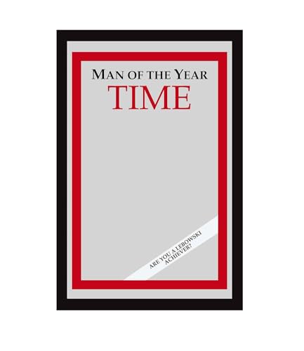 Close Up Man of The Year Time Magazine XL Spiegel mit Kunststoffrahmen (30 x 40 m)