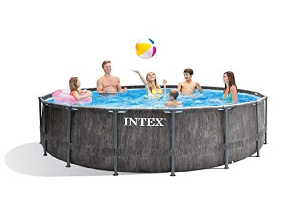 Intex 15FT X 48IN GREYWOOD Prism Frame Premium Pool Set