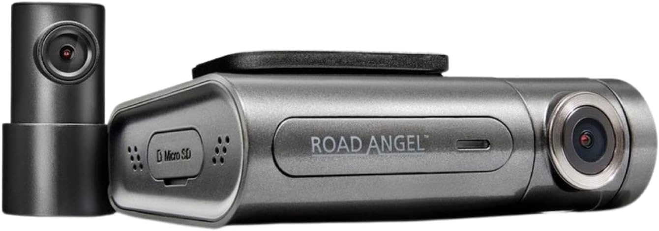 Road Angel Halo Pro 2K 1440p Doppel-Dashcam, mit 140° Front- + 120° 1080p Heckkamera, Super Nachtsicht, integriertes Wi-Fi, Wintermodus
