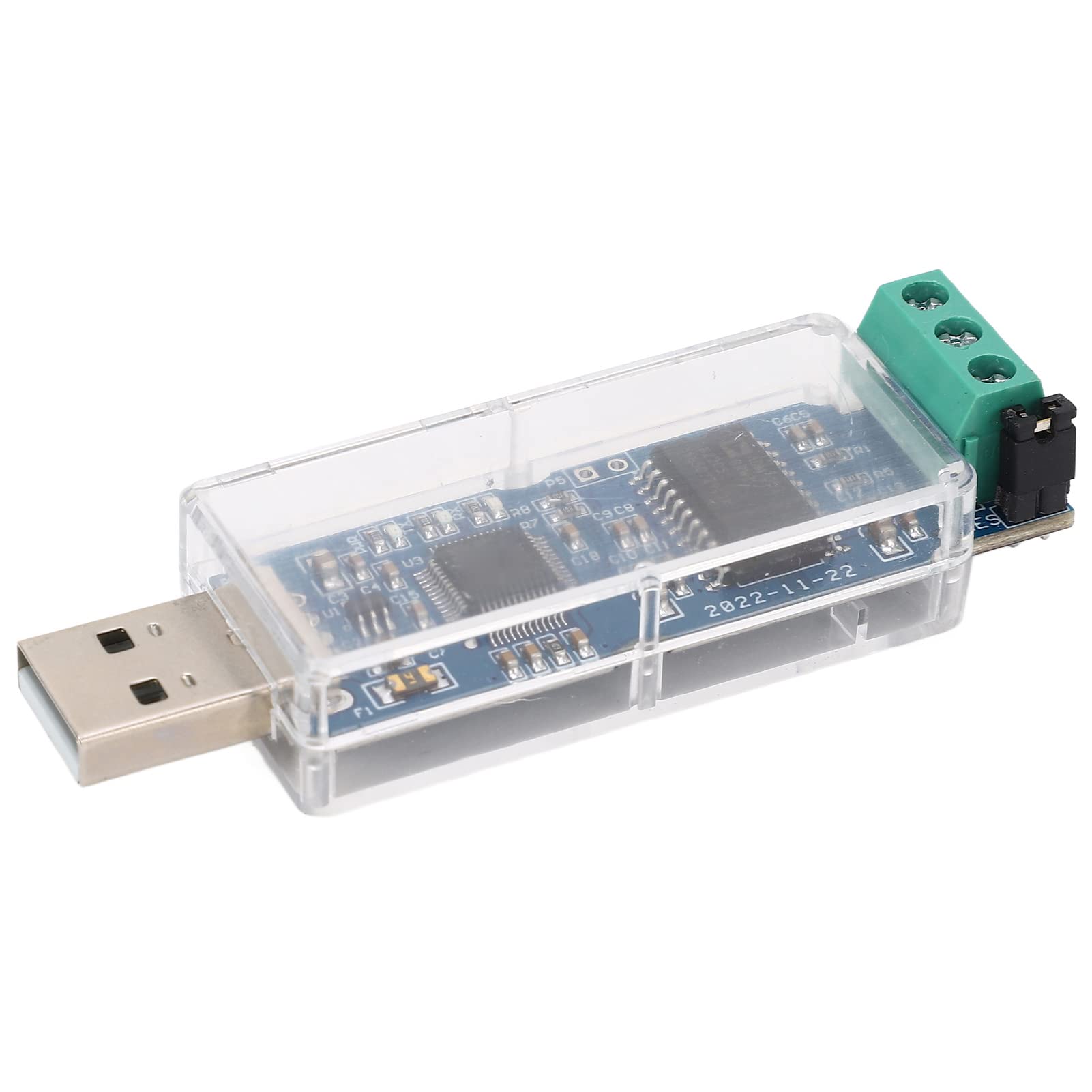 Mxzzand Isolations-USB-zu-CAN-Modul, PCB-USB-betriebenes USB-zu-CAN-Modul-Debugging-Assistent-Gehäuse 5V für den industriellen Einsatz
