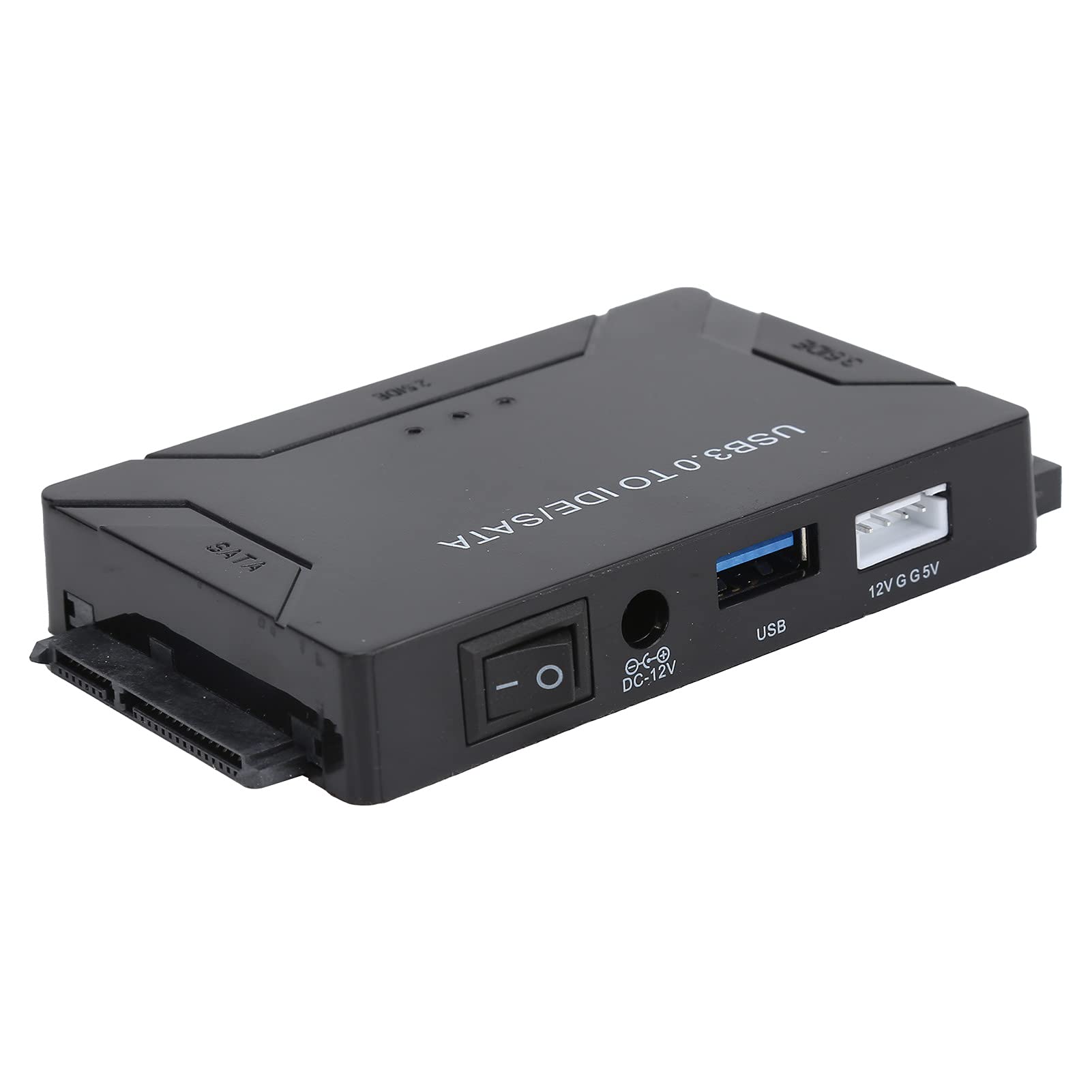 USB 3.0 zu SATA/IDE Konverter Externes Festplatten-Adapter-Set für Universelle 2.5/3.5 IDE HDD/SSD Festplatten, DVD ROM CD-ROM CO-RW DVD-RW DVD+RW und Andere, Unterstützt 4 TB(EU)