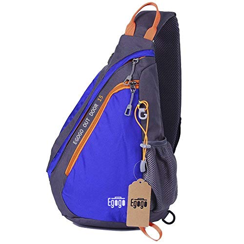 EGOGO Multifunktions Sling Pack Bag Rucksack Cross Body Umhängetasche Schultertasche Fahrradrucksäcke (Heiß Blau)