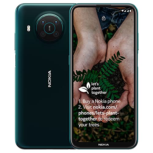 Nokia X10 6,67 Zoll Android UK SIM Free Smartphone mit 5G Konnektivität - 6 GB RAM und 64 GB Speicher (Dual SIM) - Forest Green
