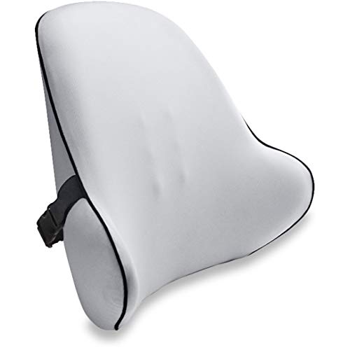 Vitabo breites Rückenkissen – ergonomisches Lendenkissen I Lordosenstütze Rückenstütze für Büro Auto (Grau)