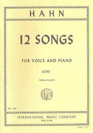 12 Songs: for low voice and piano (fr)