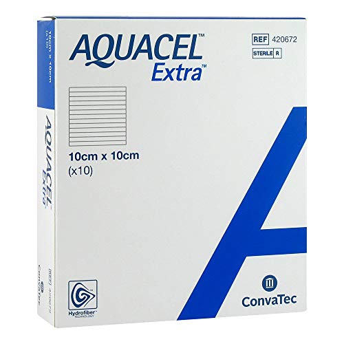 AQUACEL Extra 10x10 cm Verband 10 St Kompressen