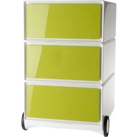 PAPERFLOW Rollcontainer , easyBox, , 3 Schübe, weiß / grün