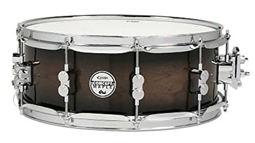 Pacific Drums PDP Concept Maple Serie 5,5 x 14 Snare Drum – Exotic Walnuss anthrazit Burst pdcmx5514sswc