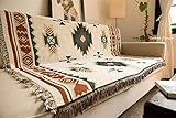 SHIYANTQ Decke / Überwurf, ethnisch, geometrisch, Aztekenmuster, Navajo, für Sofa, Kunst, Polyester baumwolle, 150X210cm（1.5KG）