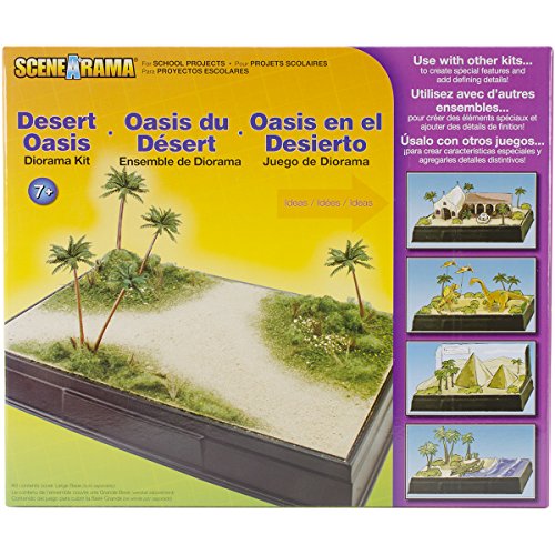 Woodland Scenics SP4112 Lernbausatz zur Gestaltung von Wüsten und Oasen Diorama Spur Z N TT H0 G Karton Diorama Kit Desert Oasis