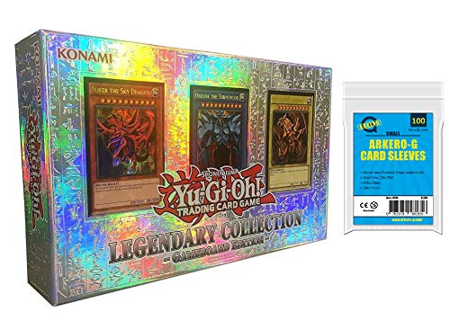 A YuGiOh! Legendary Collection Gameboard Edition - LC01 | DEUTSCH | Yu-Gi-Oh! Karten NEU | + Arkero-G 100 Small Soft Sleeves japanische Kartenhüllen