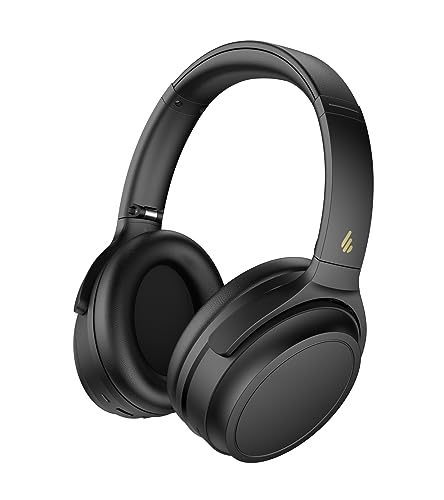 Edifier WH700BNB Over-Ear Kopfhörer mit Geräuschunterdrückung, 68 Stunden Wiedergabe, Bluetooth 5.3, Schnellladung, faltbar und leicht, 40 mm dynamische Treiber (schwarz)