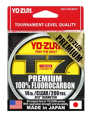 Yo-Zuri Unisex-Erwachsene T7 Premium 200yd Fluorocarbon Schnur, farblos